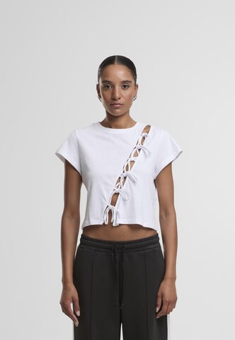 Noisy may Tričko 'NMLELA' – bílá: přední strana