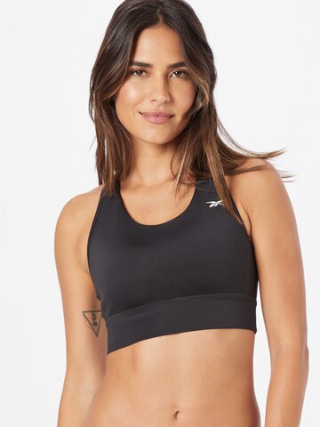 Reebok Bustier Sport-BH 'Essentials' in Schwarz: predná strana