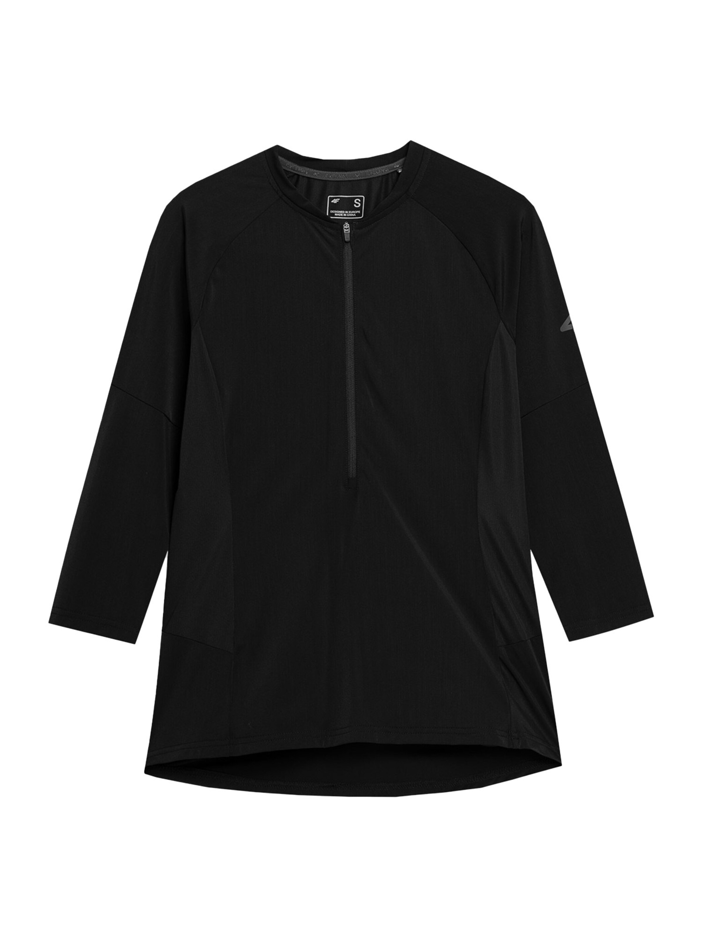 4F Performance shirt in Black: front