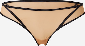 Slip Scandale éco-lingerie en beige : devant