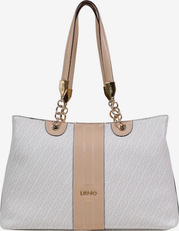Borsa a spalla 'M TOTE AA6104 E1118' di Liu Jo in bianco: frontale