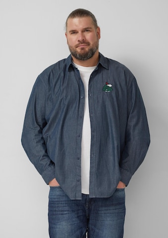 s.Oliver Regular fit Overhemd in Blauw: voorkant