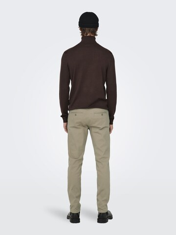 Only & Sons - regular Pantalón chino 'Mark' en verde