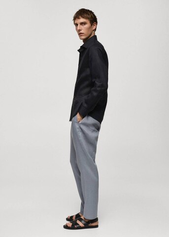 MANGO MAN Regular fit Button Up Shirt 'Parrot' in Black