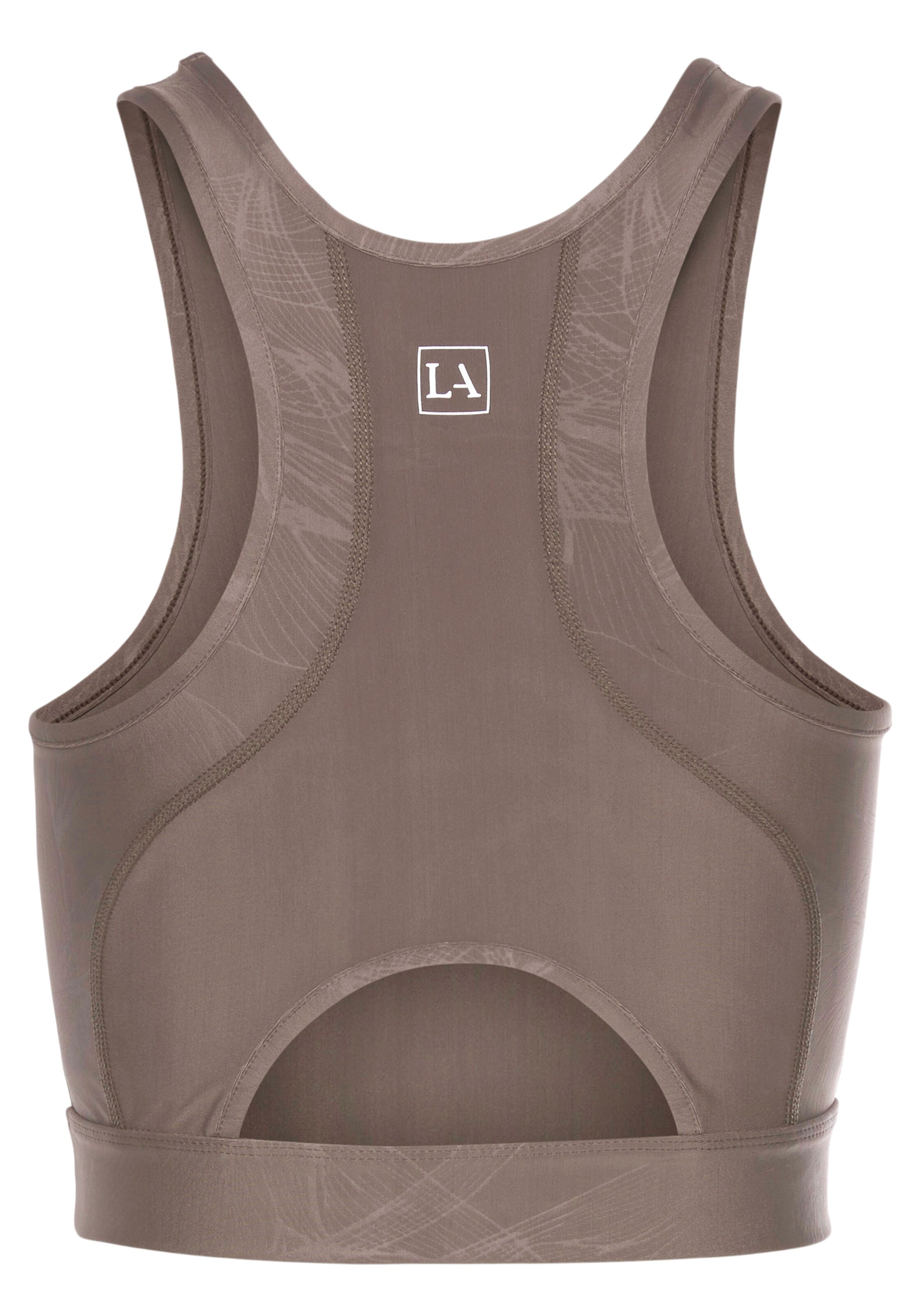 LASCANA ACTIVE Sportovní top – hnědá