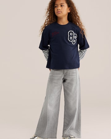 WE Fashion Shirt in Blauw