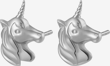 Hey Happiness - Pendientes 'Unicorn Charm' en plata: frente