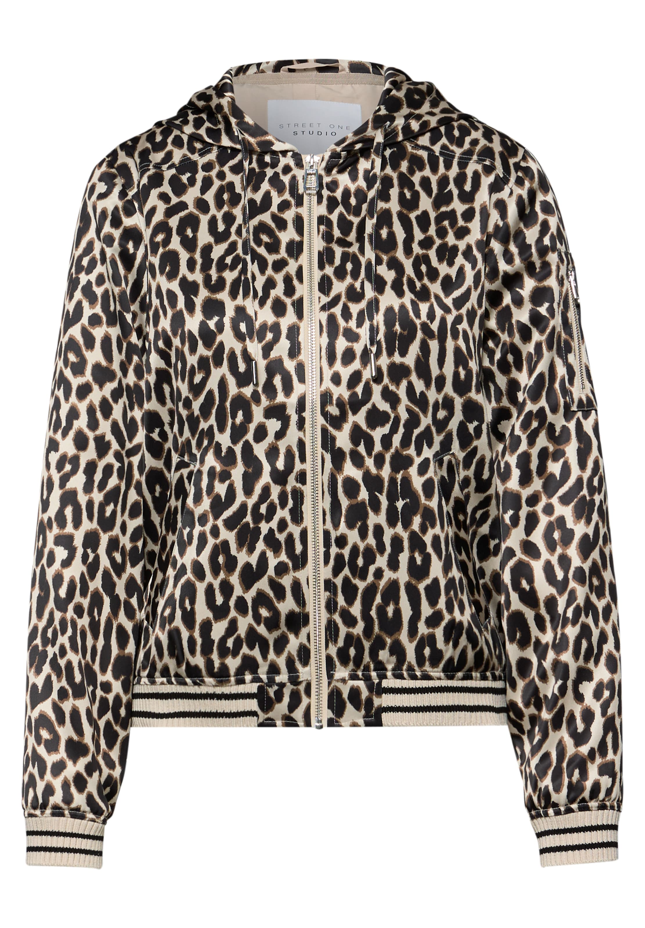 Street One Studio Between-Season Jacket in Beige: front