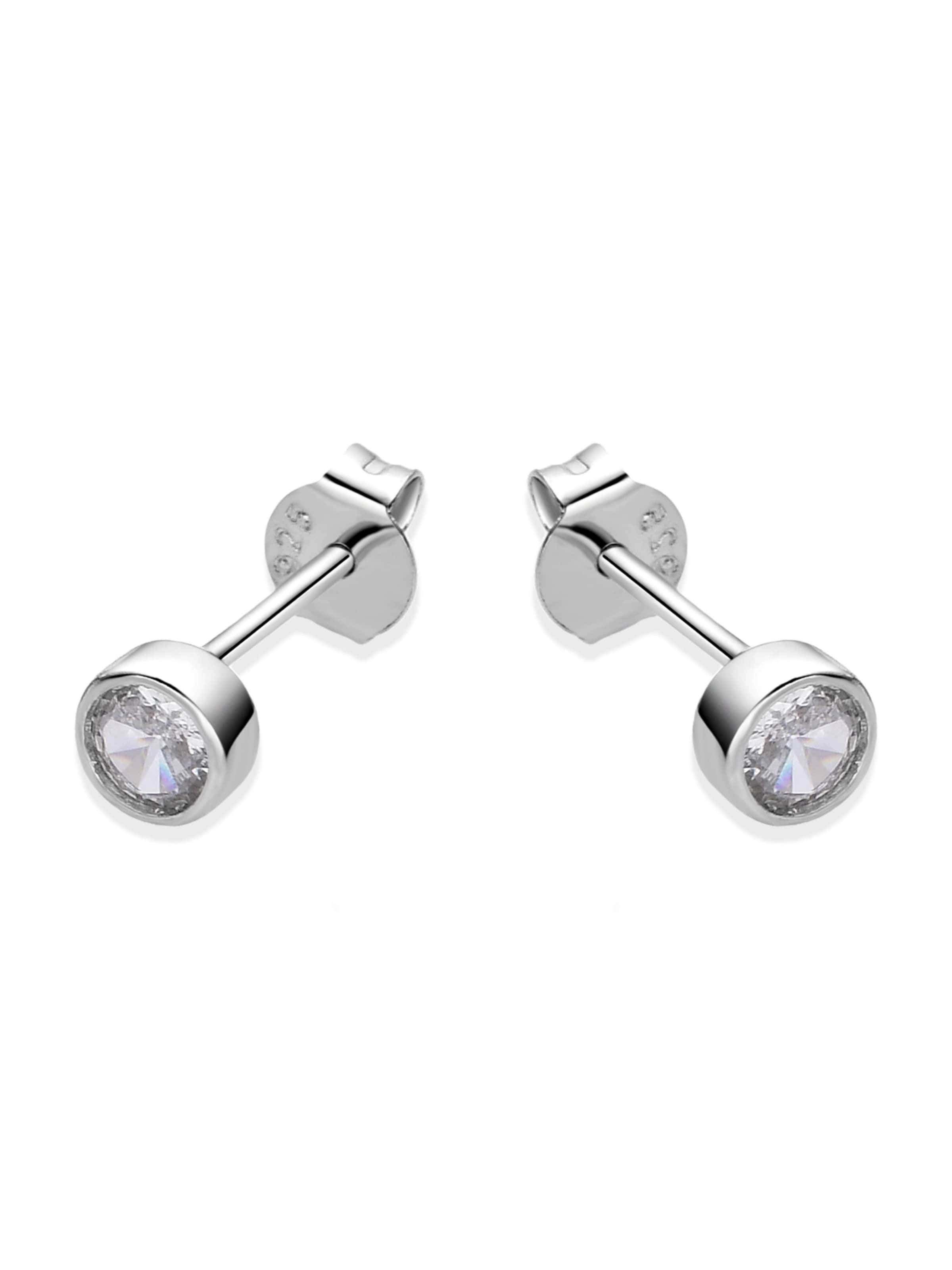 Luxenter Earrings 'TAMAT' in White: front