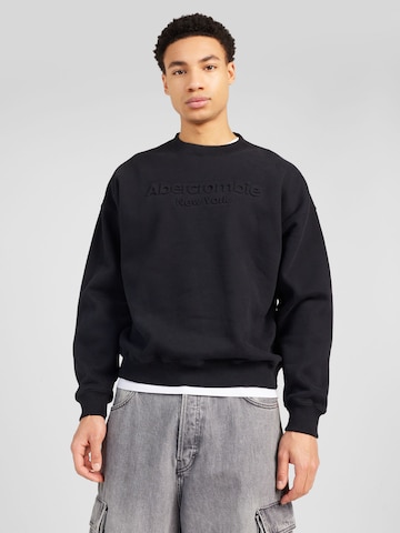 Abercrombie & Fitch Sweatshirt in Black: front