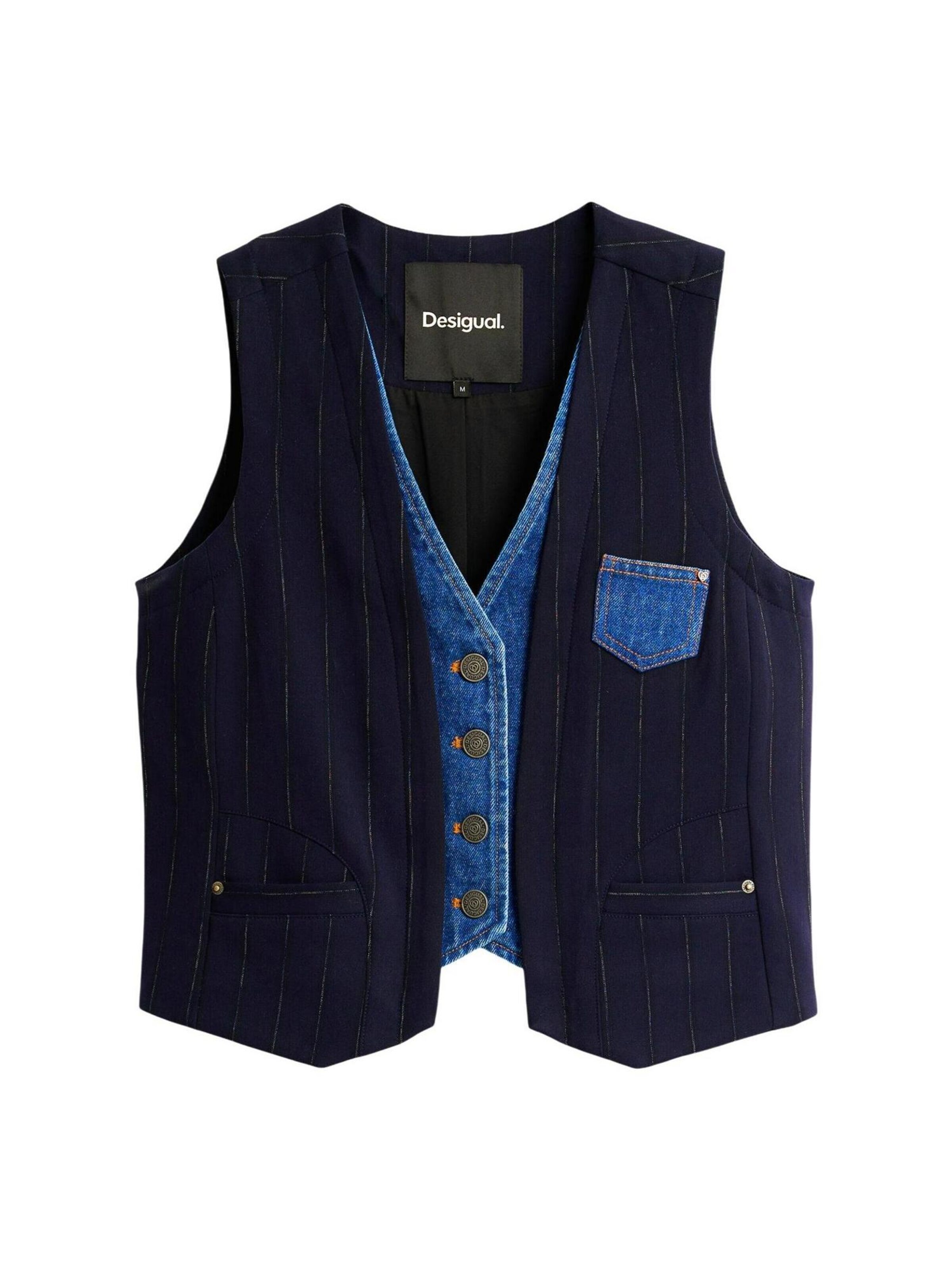 Desigual - Disfraz 'CHALECO_DIPLO_DOBLE 26WWEW15' en azul: frente