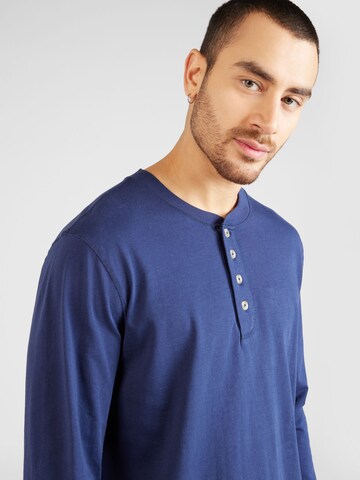 LEVI'S ® Тениска '4 Button Henley' в синьо