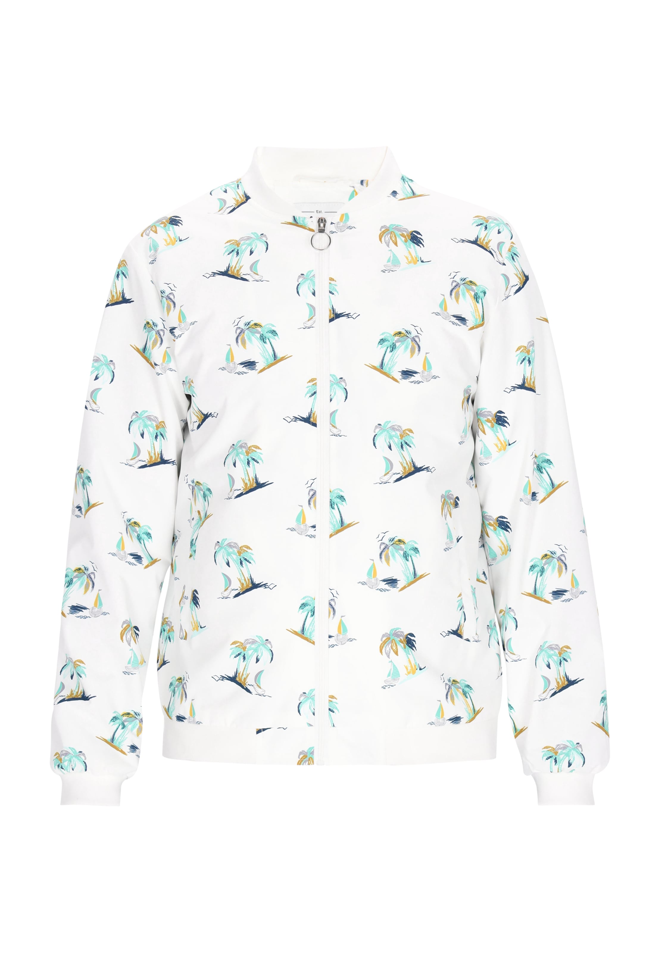 MO Chaqueta de entretiempo en navy / aqua / amarillo / offwhite, Vista del producto