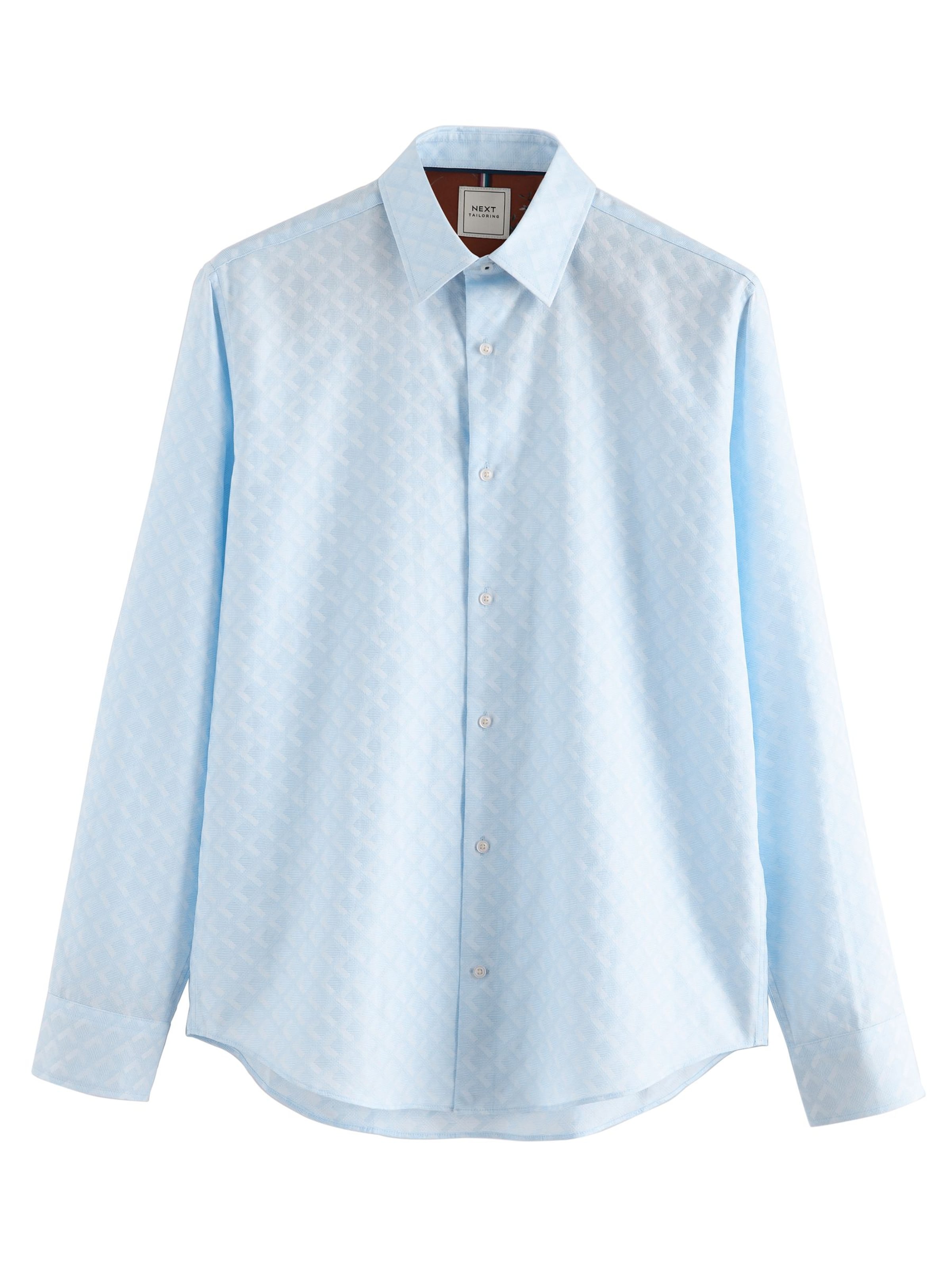 Next Regular fit Button Up Shirt in Blue: front