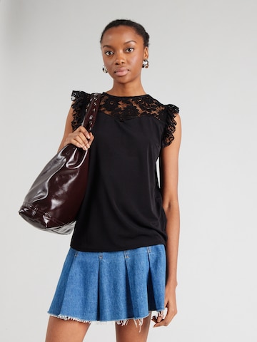 Hailys Shirt 'Ga44by' in Schwarz: Vorderseite