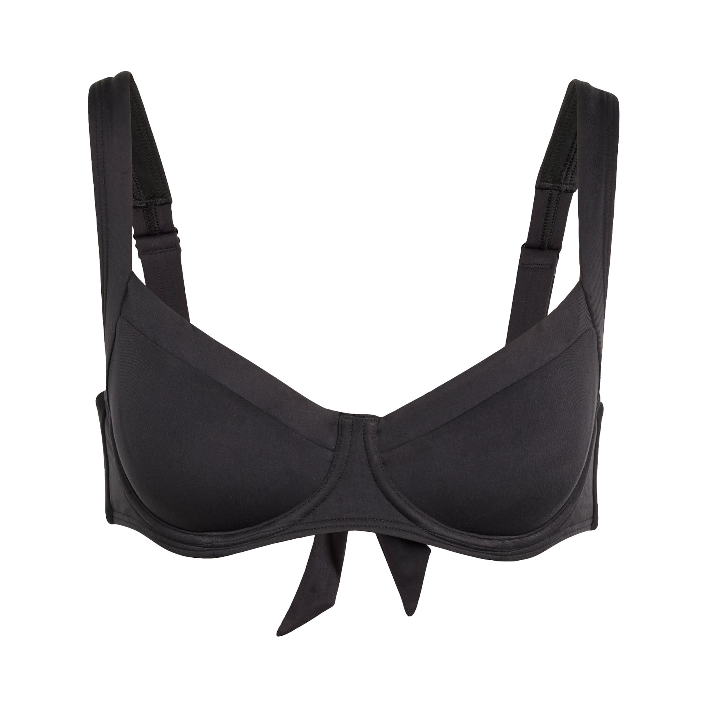 ADIDAS ORIGINALS Balconette Bikini top in Black: front