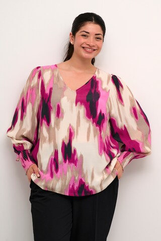 KAFFE CURVE Bluse 'Alona' in Pink: Vorderseite