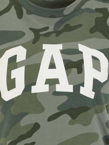 Gap Petite T-Shirt 'FRANCHISE' in Grün