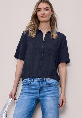STREET ONE Blouse in Blue: front