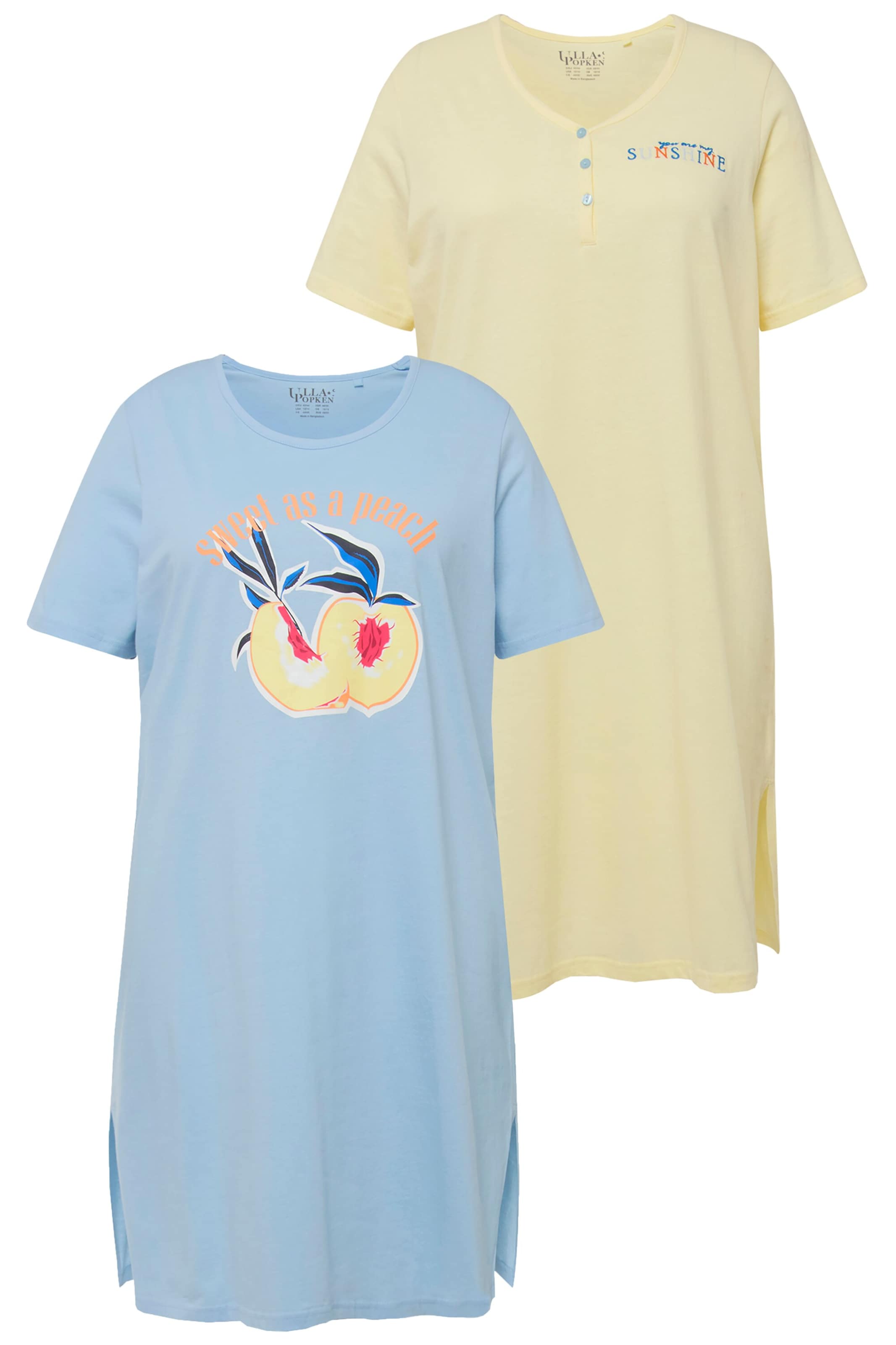 Ulla Popken Nightgown in Blue: front