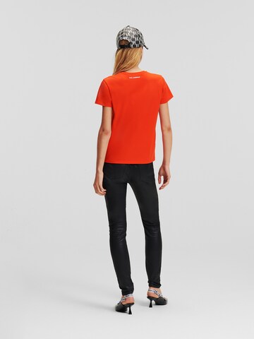 T-shirt 'Ikonik 2.0' Karl Lagerfeld en rouge