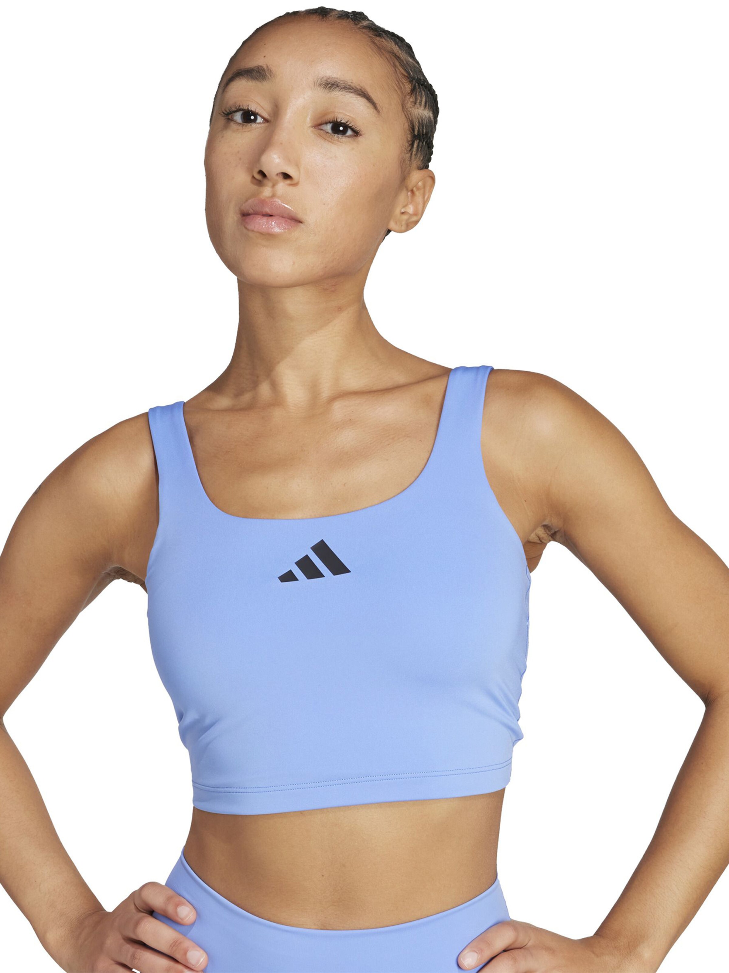 zils ADIDAS PERFORMANCE Bezvīļu Sporta krūšturis 'Power': no priekšpuses