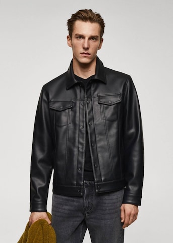 MANGO MAN Between-Season Jacket 'Blas' in Black: front