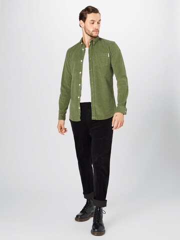 Coupe regular Chemise 'Park' Redefined Rebel en vert