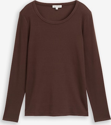 TOM TAILOR Shirt in Braun: Vorderseite