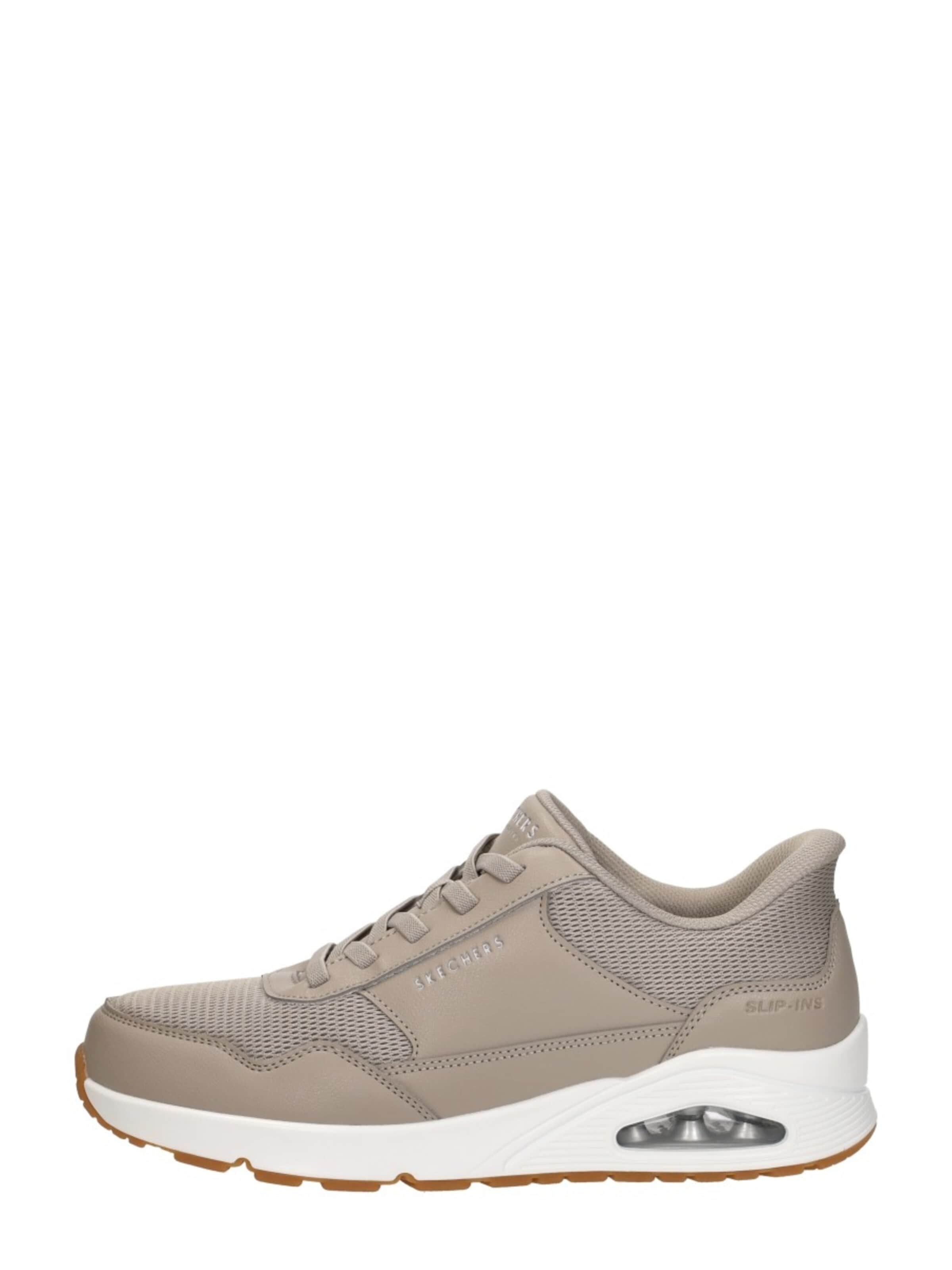 SKECHERS Platform trainers 'Slip-Ins: Uno - Banksia' in Beige: front