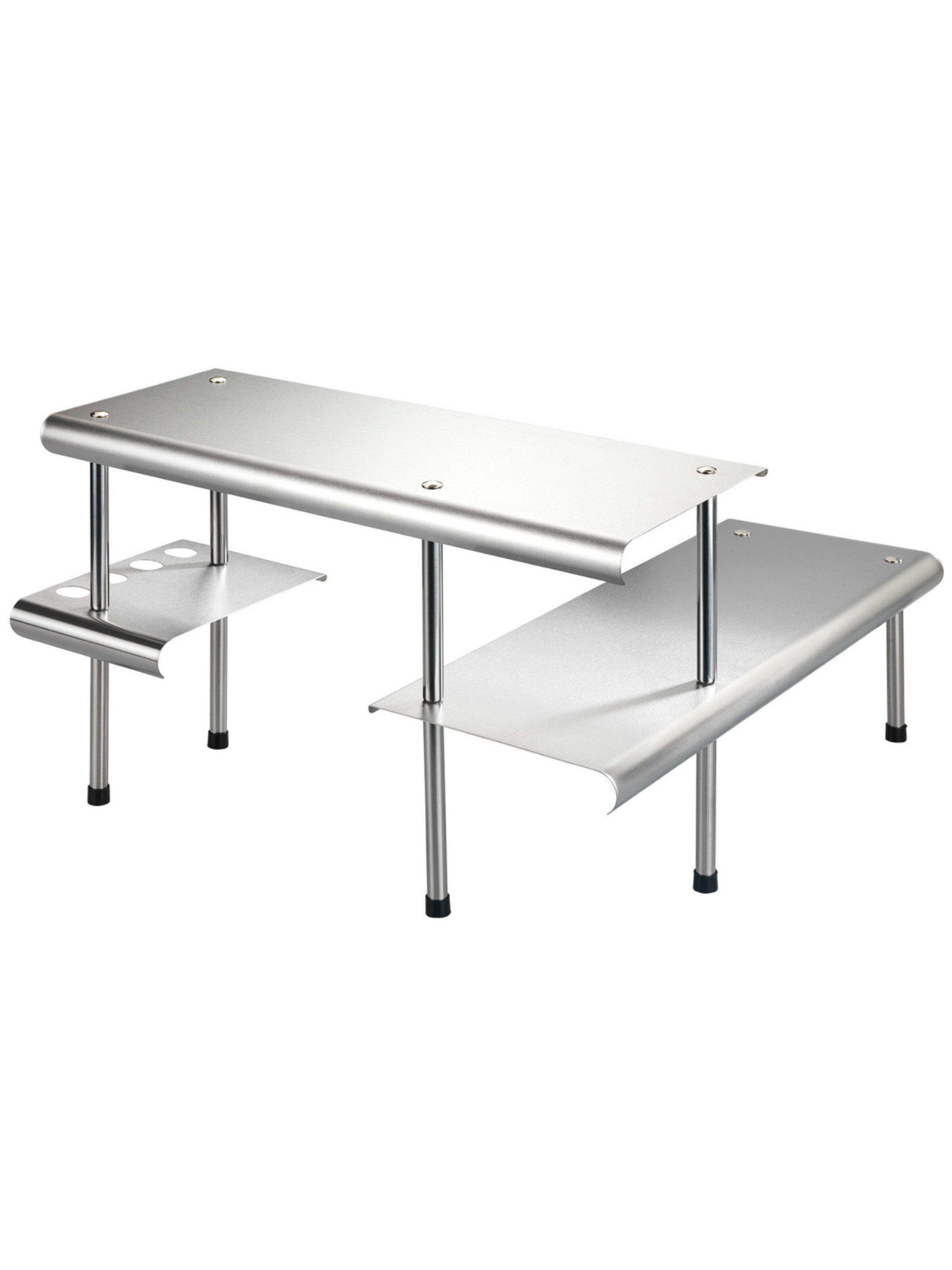 Wenko Shelf 'Massivo' in Silver: front