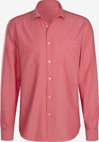 H.I.S Regular Fit Hemd 'EM LBG' in Pink: predná strana