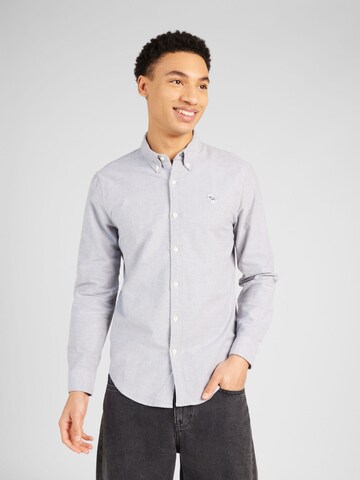 Abercrombie & Fitch Regular fit Overhemd in Wit: voorkant