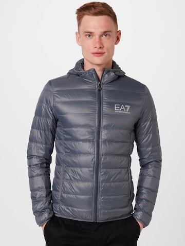 EA7 Emporio Armani Prehodna jakna | siva barva: sprednja stran