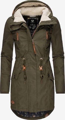 Parka invernale 'Elsie' di Ragwear in verde: frontale