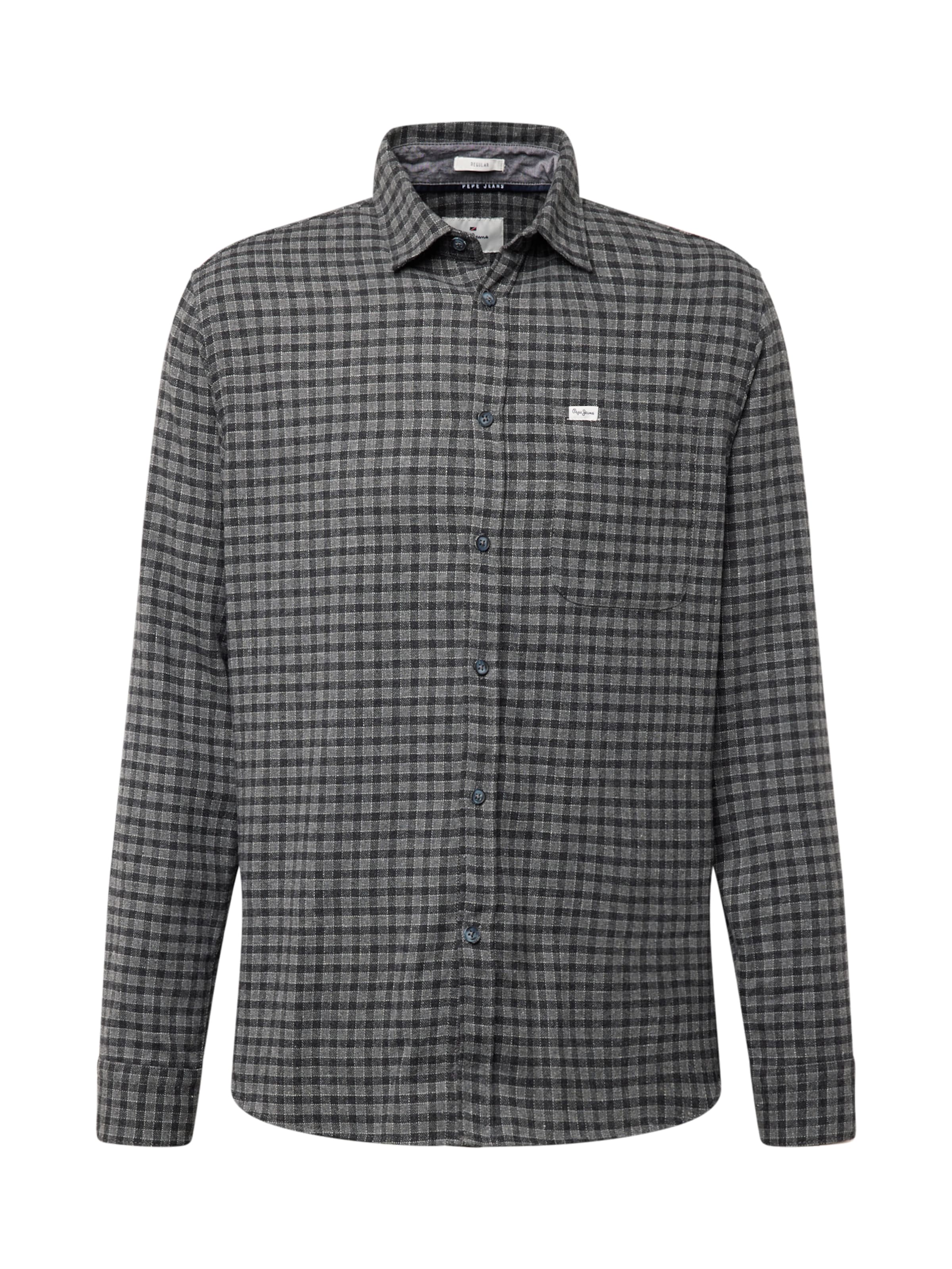 Pepe Jeans Regular fit Button Up Shirt 'CONSTER' in Grey: front