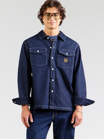 LEVI'S ® Pohodlné nošení Přechodná bunda – modrá: přední strana