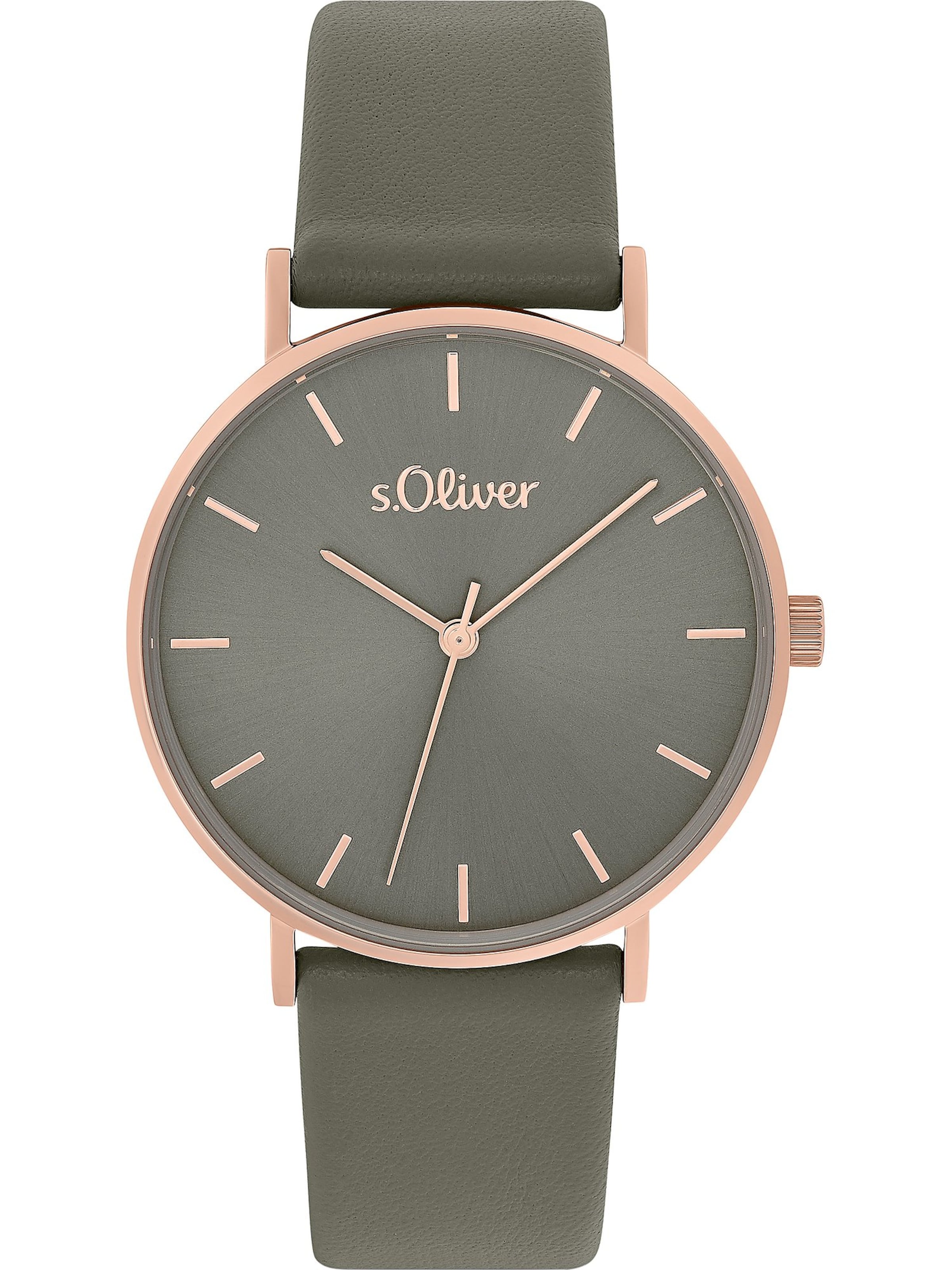 s.Oliver Uhr in Grün: Vorderseite