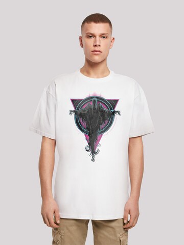 T-Shirt 'Harry Potter Neon Dementors' F4NT4STIC en blanc : devant