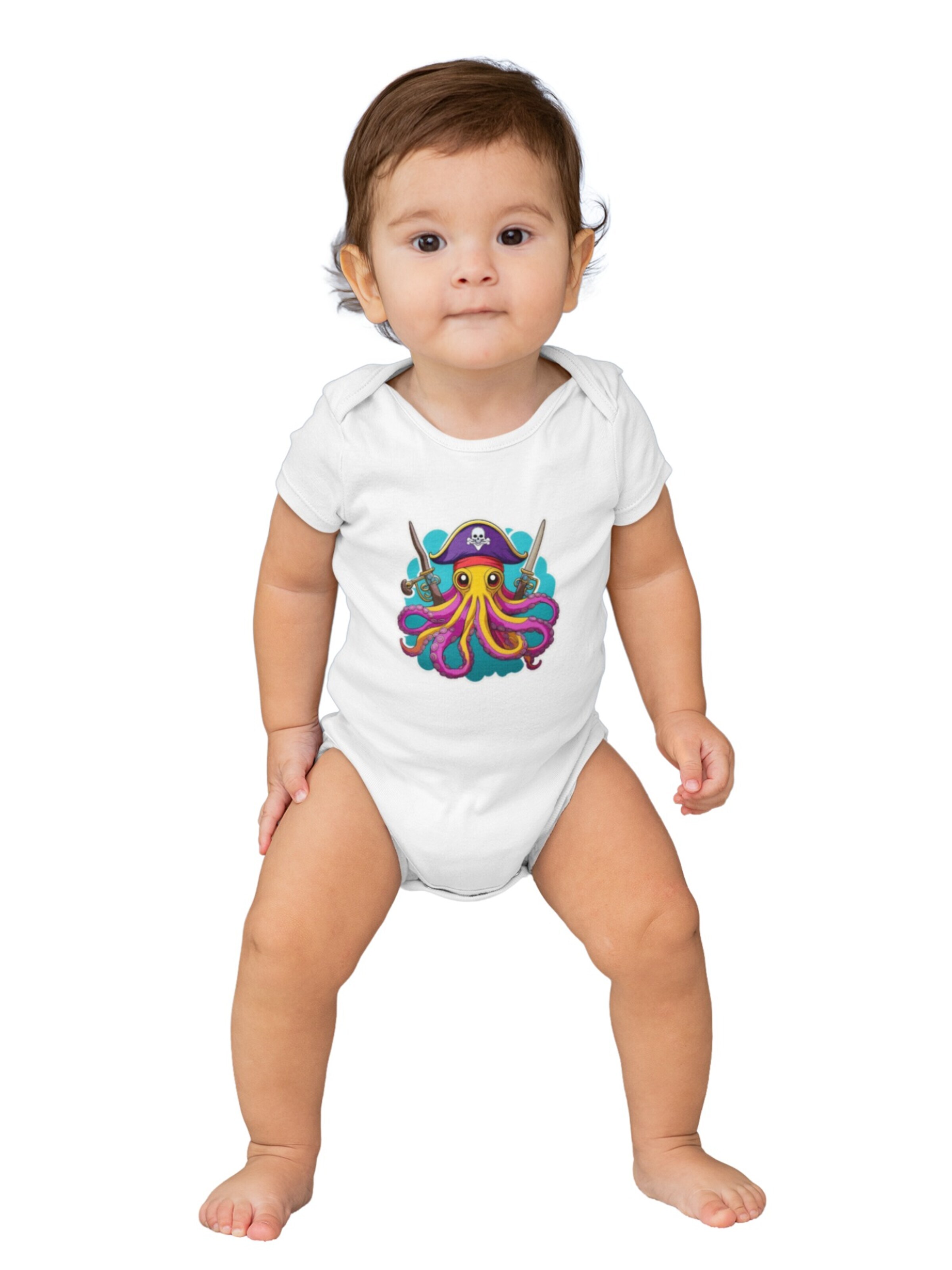 amorubi.com Dupačky/body 'Pirat Octopus' – bílá