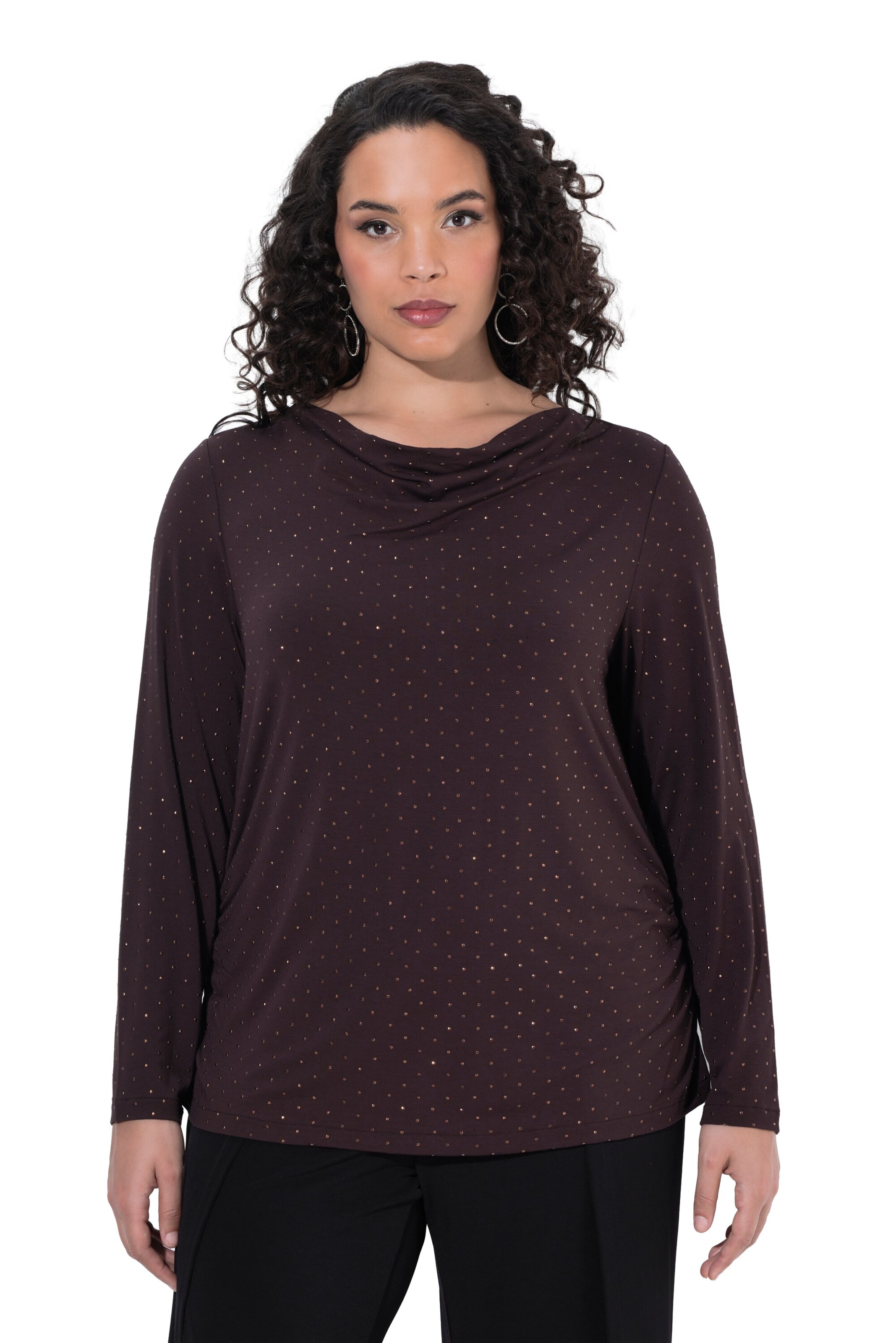 Ulla Popken Shirt in Brown: front