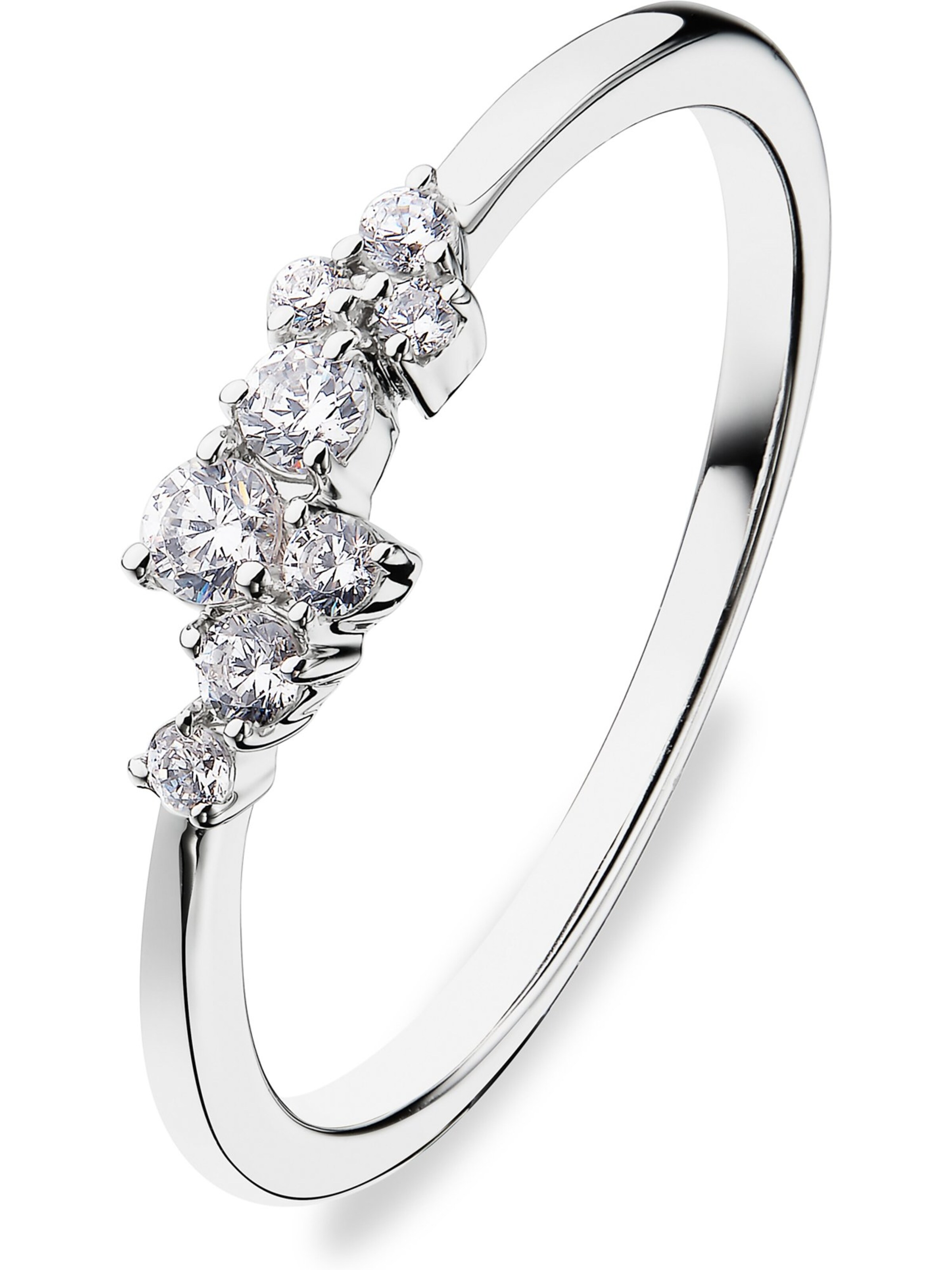 CHRIST Ring in Weiß: Vorderseite