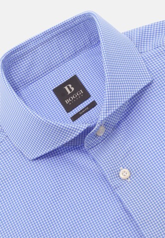 Boggi Milano Slim Fit Hemd in Blau