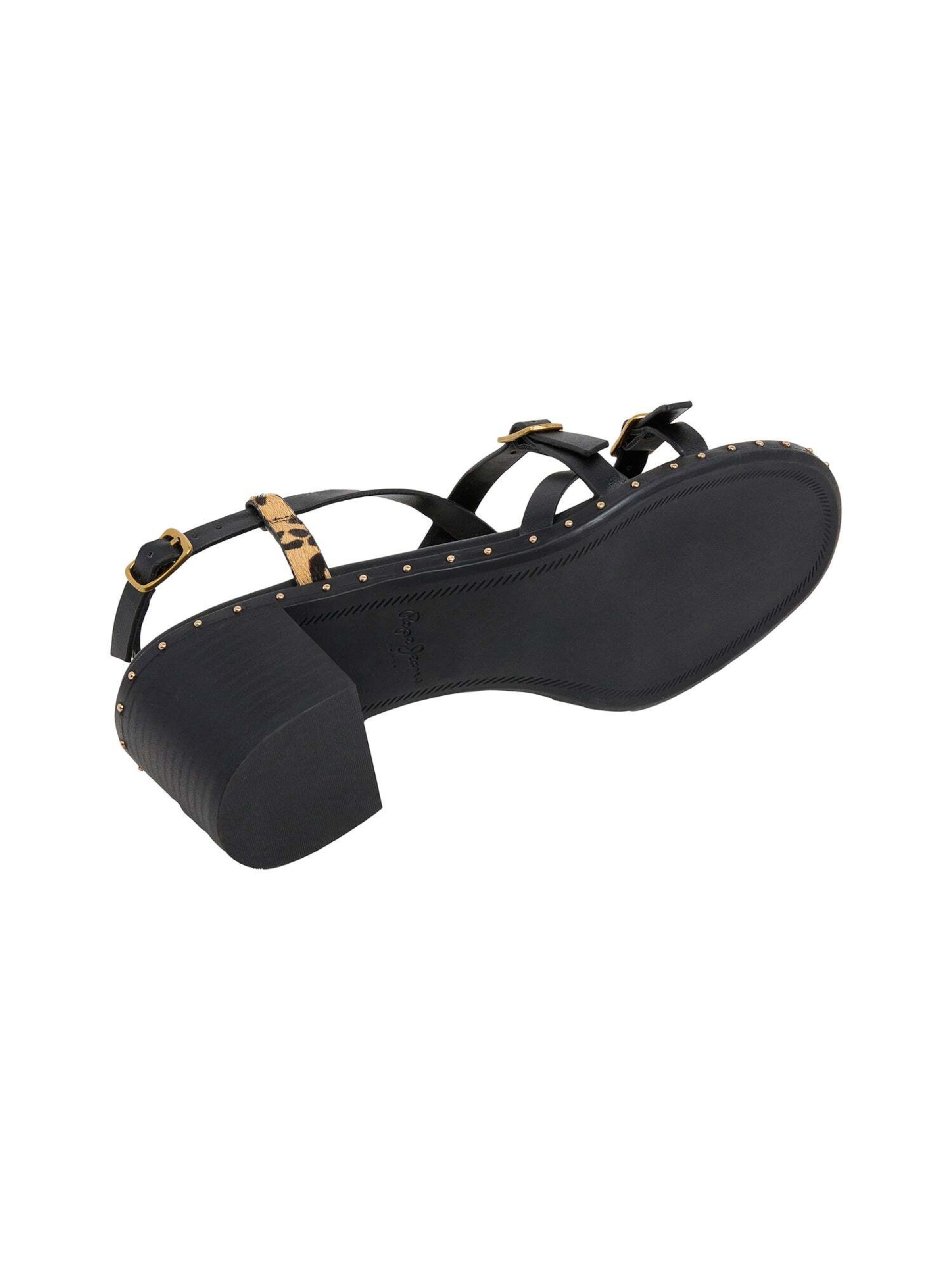 Pepe Jeans Strap sandal 'Carrie' in Black