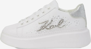 Sneaker low 'Anakapri' de la Karl Lagerfeld pe alb: față