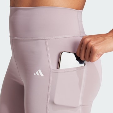 ADIDAS PERFORMANCE Skinny Workout Pants in Purple