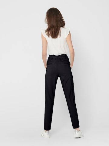 ONLY Slim fit Pleat-Front Pants 'Poptrash' in Blue