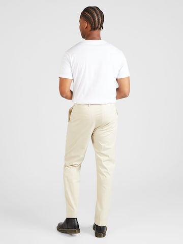 Calvin Klein regular Lærredsbukser i beige