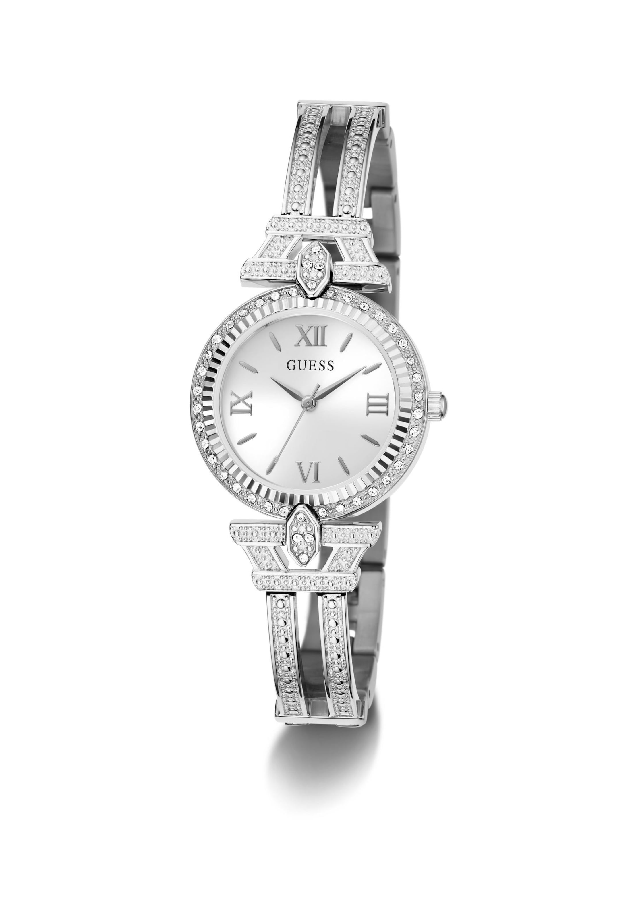 GUESS Analoog horloge 'DELPHINE' in Zilver