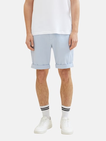 TOM TAILOR DENIM Regular Shorts in Blau: predná strana